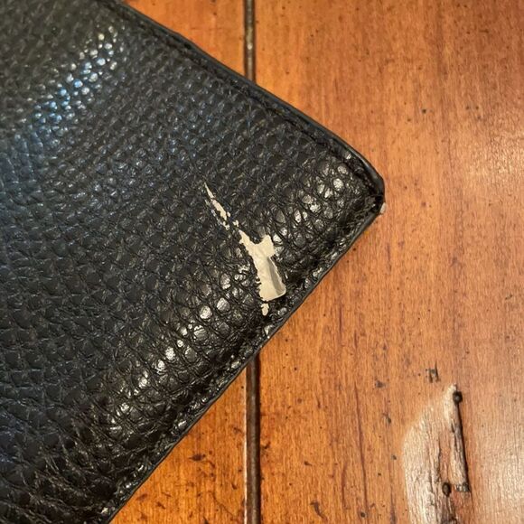 BCBG Black Pebble Leather Tote - Picture 8 of 8